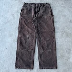 Vintage Y2K Carhartt brown double knee work wear carpenter pants